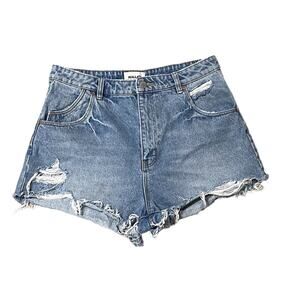 Revolve X ROLLA'S Dusters High Waist Short in Sylvie Blue Size 31